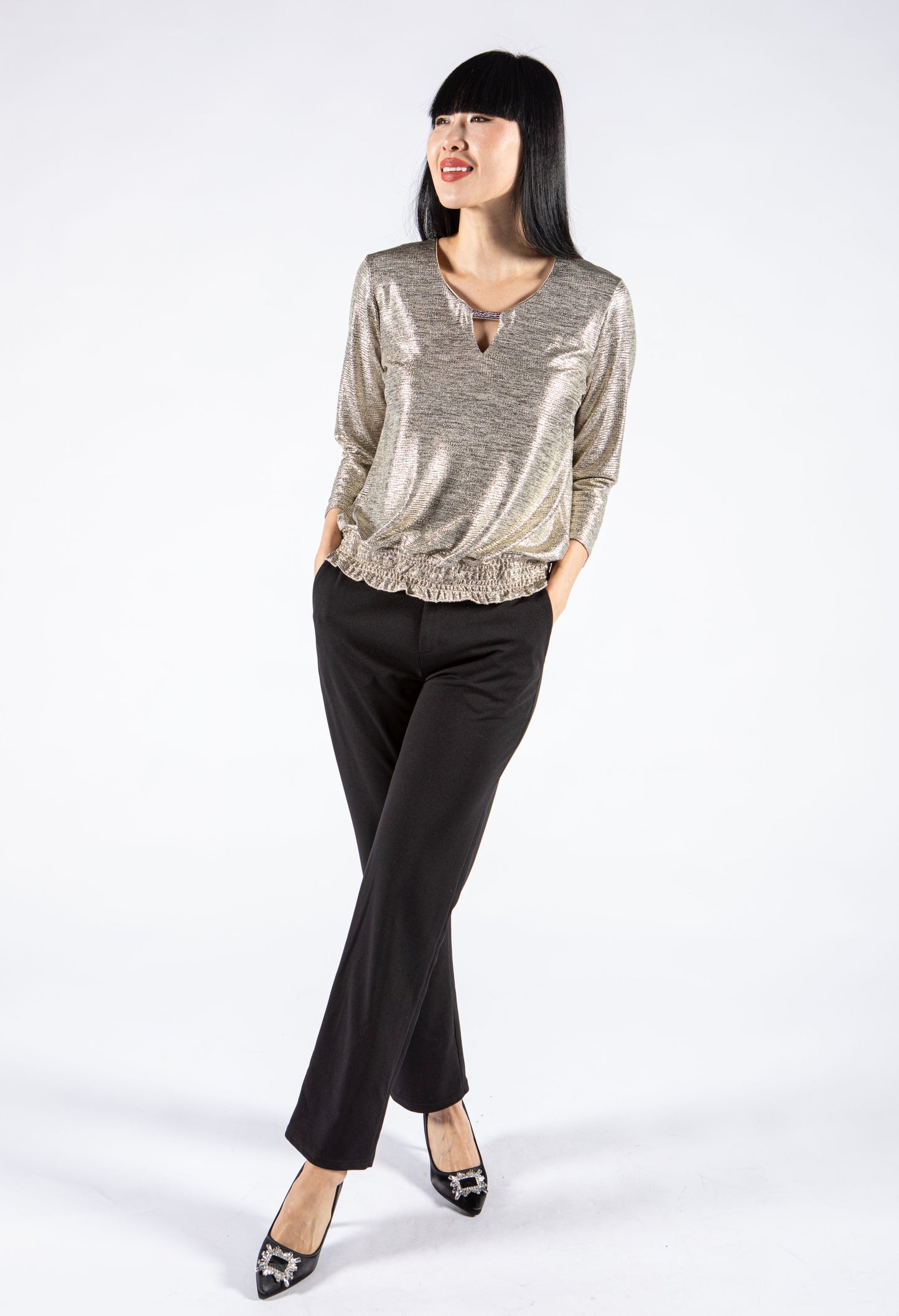 Metallic Effect Top