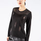 Long Sleeve Diamante Detail Top