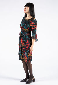 Swirl Print Dress