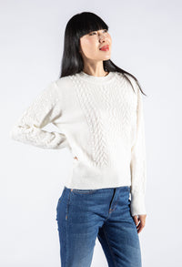 Cable Knit Bobble Pullover