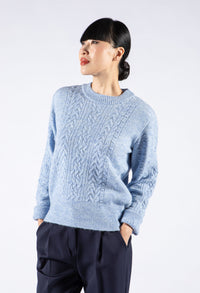 Cable Knit Bobble Pullover