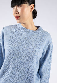 Cable Knit Bobble Pullover