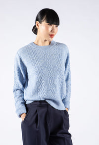 Cable Knit Bobble Pullover