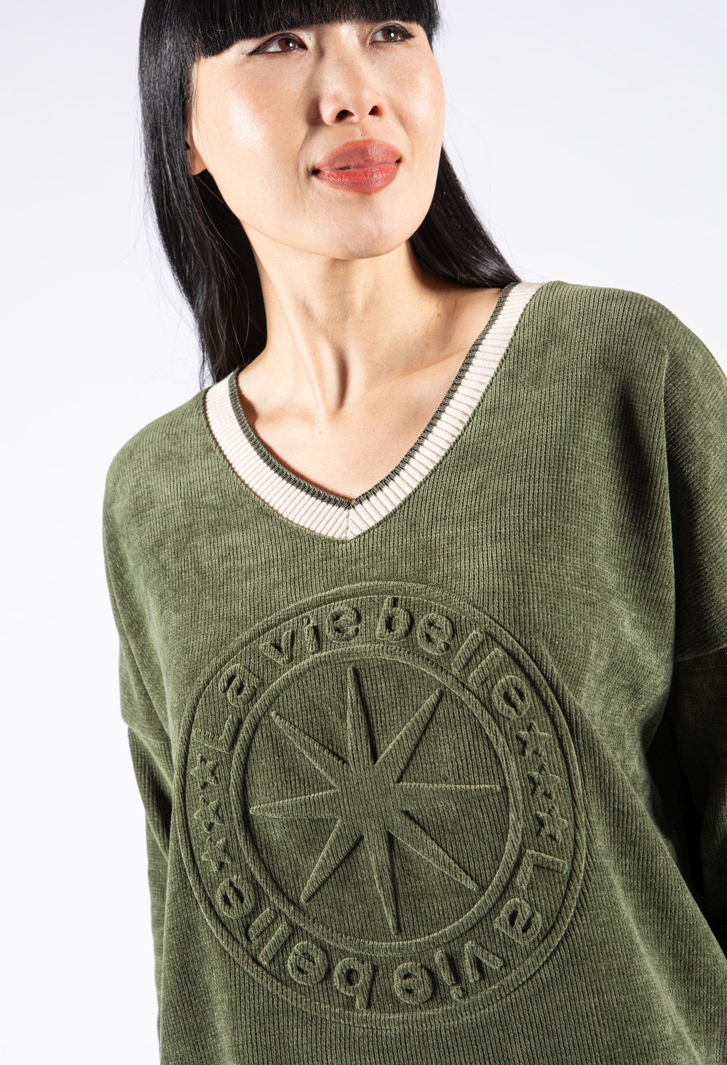 Soft Touch Embossed Pullover