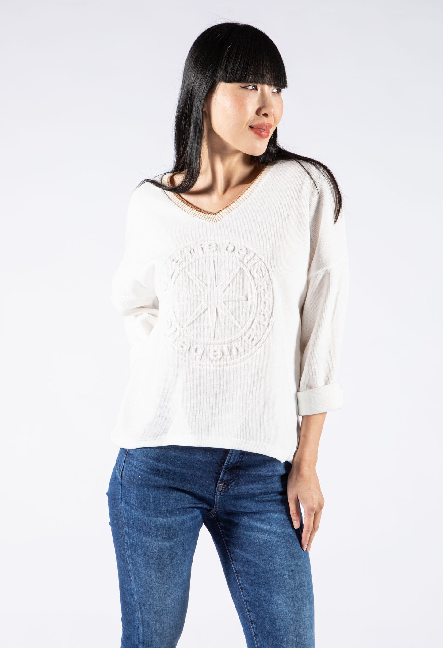 Soft Touch Embossed Pullover