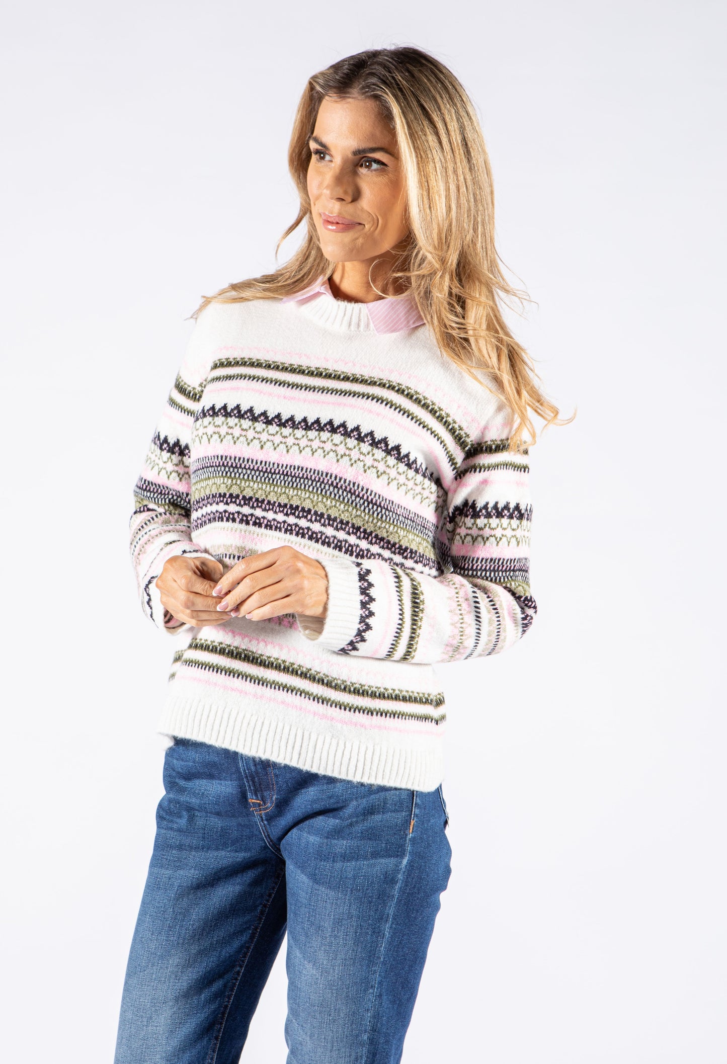 Fair Isle Knit Pullover