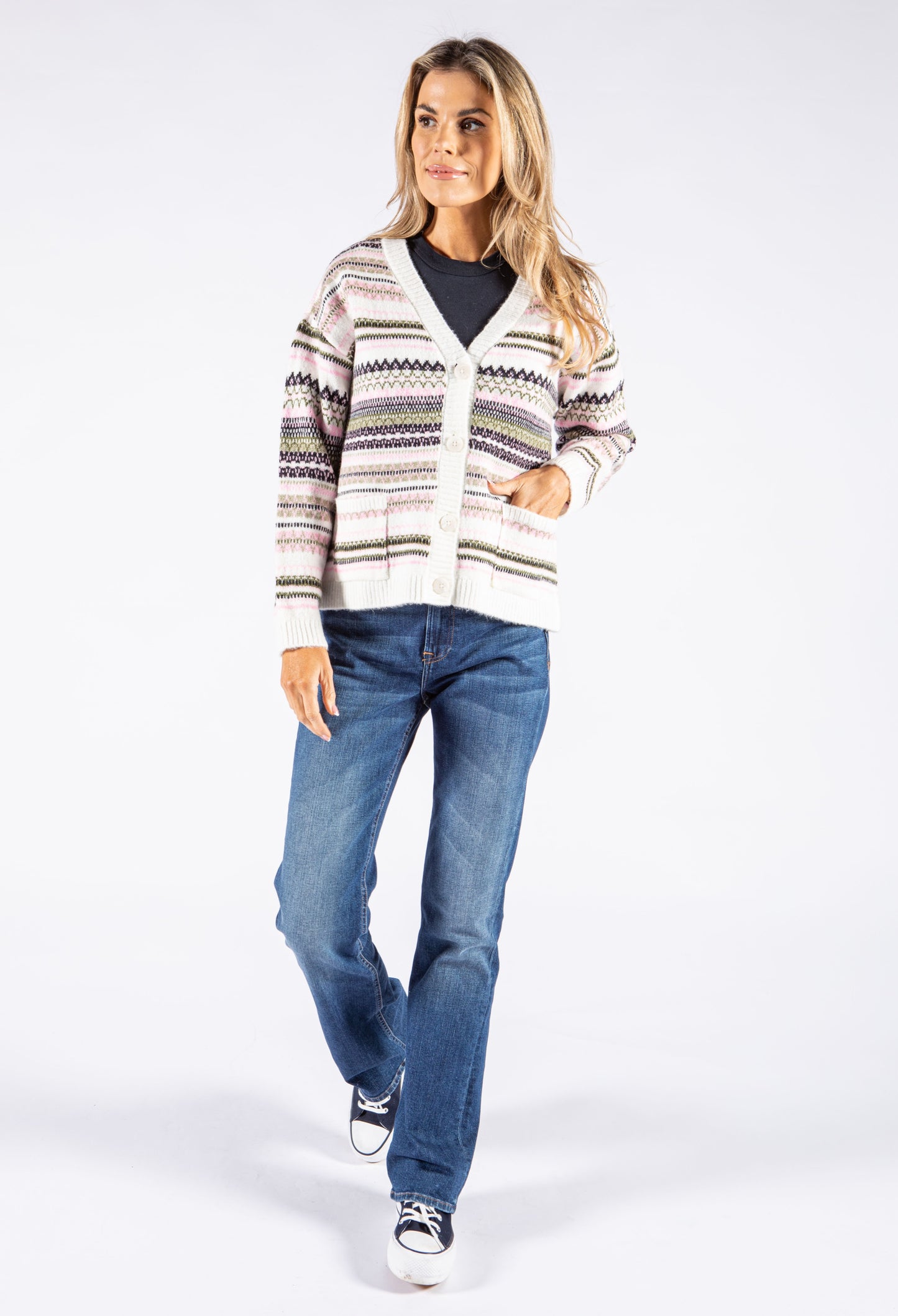 Fair Isle Knit Cardigan