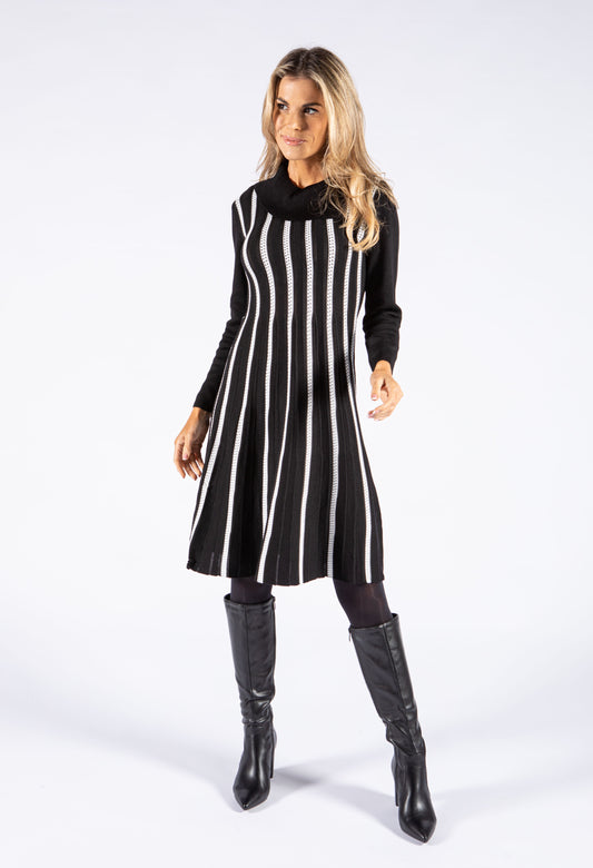 Monogram Ribbed Knit Dress