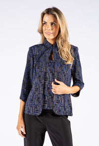 Geometric Sparkle Two Piece Top and Jacket