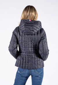 Waistband Detail Padded Coat