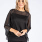 Lurex Flow Sleeve Top