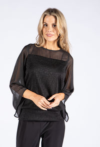 Lurex Flow Sleeve Top