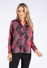 Mixed Print Blouse