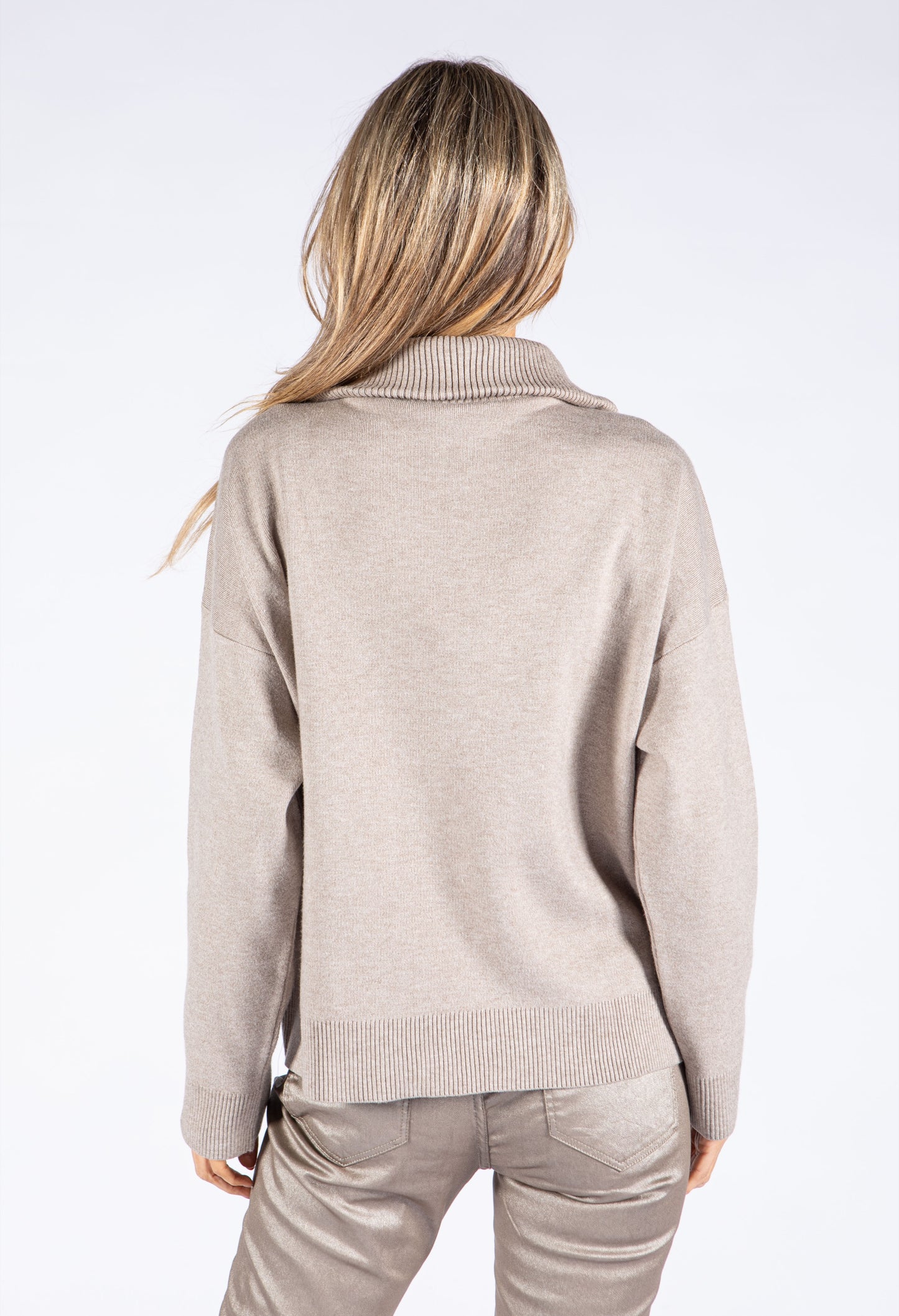 Quarter Zip Knit Pullover