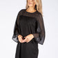 Lurex Flow Sleeve Dress