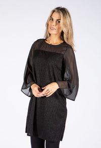 Lurex Flow Sleeve Dress