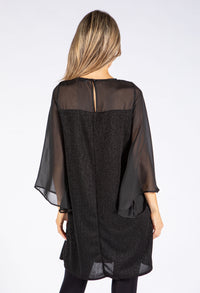 Lurex Flow Sleeve Dress