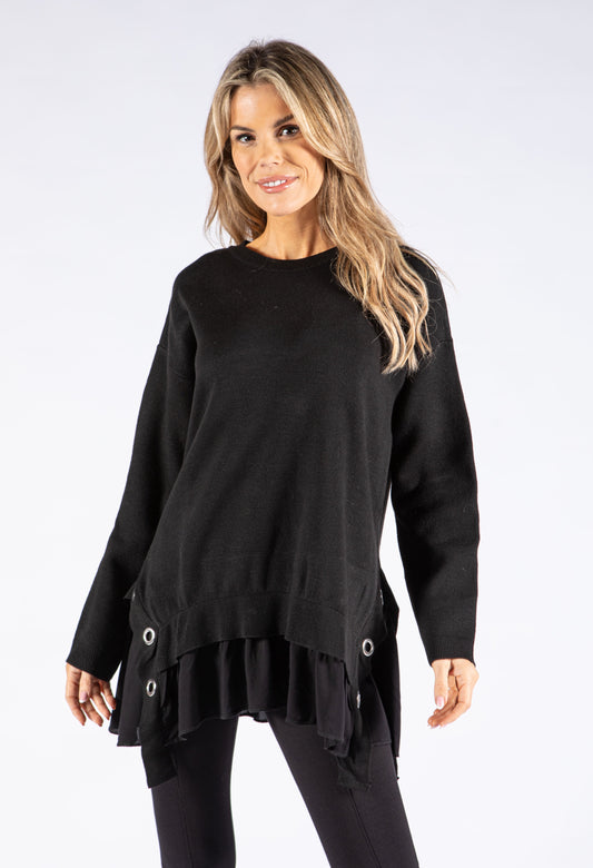 Layered Longline Knit Jumper