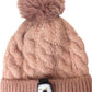 Chunky Knit Hat with Removable LED Light