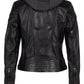 Hooded Leather Biker Jacket