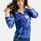 Tie Dye V Neckline Blouse