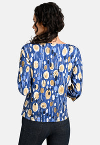 Peacock Print Top