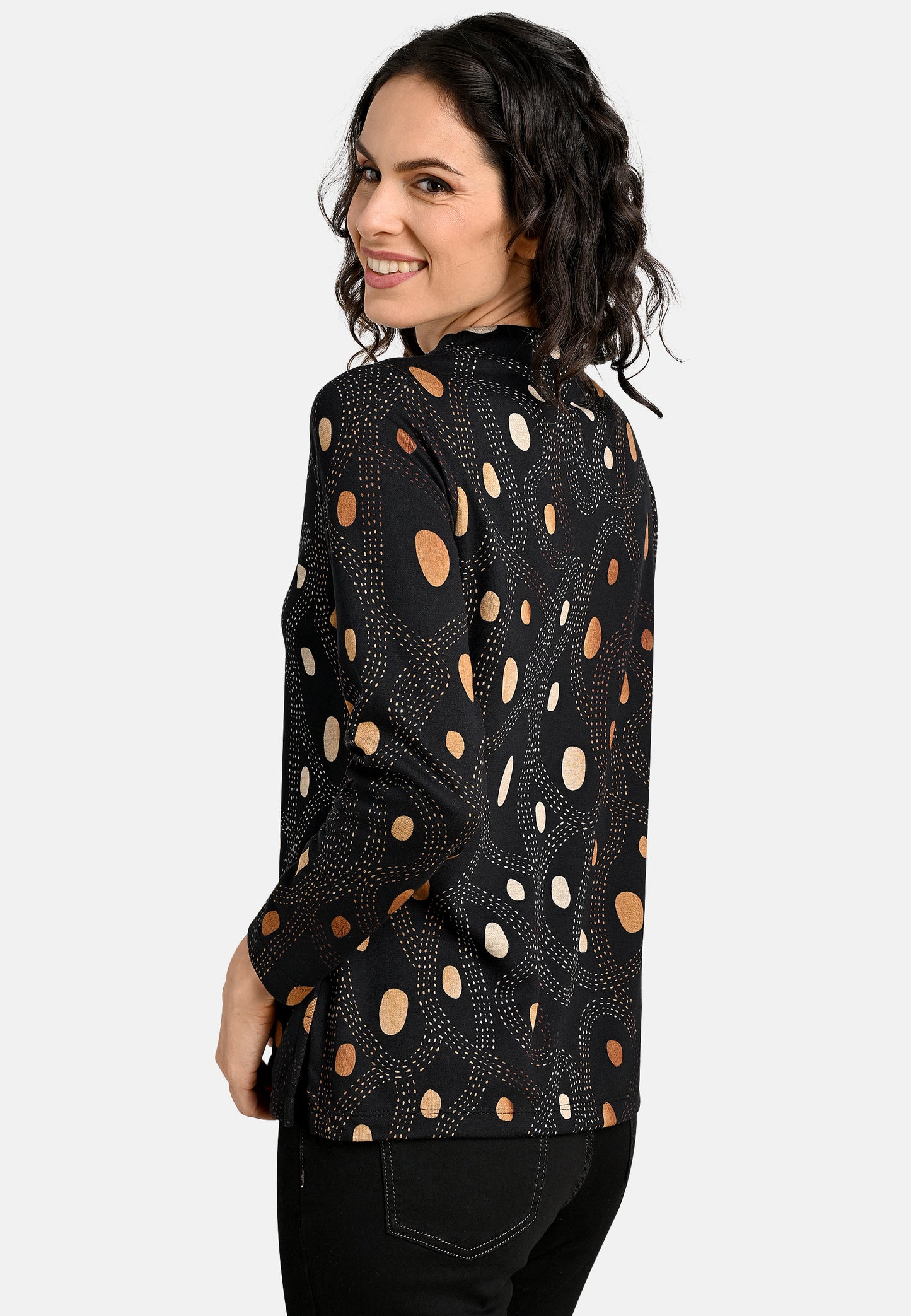 Abstract Polka Dot Top