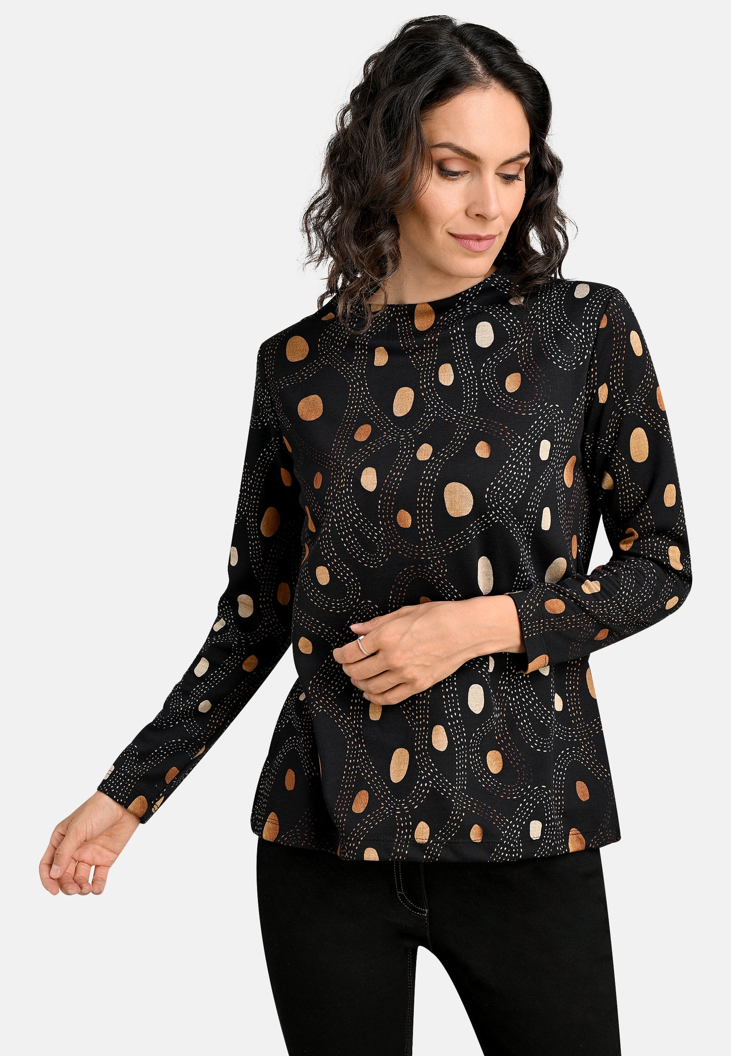 Abstract Polka Dot Top