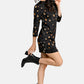 Abstract Polka Dot Midi Dress