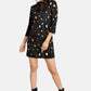 Abstract Polka Dot Midi Dress