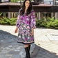 Mixed Print Shirt Dress