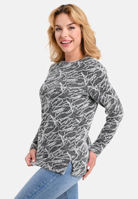 Soft Touch Swirl Print Top