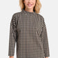 Chessboard High Neck Top