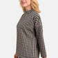 Chessboard High Neck Top