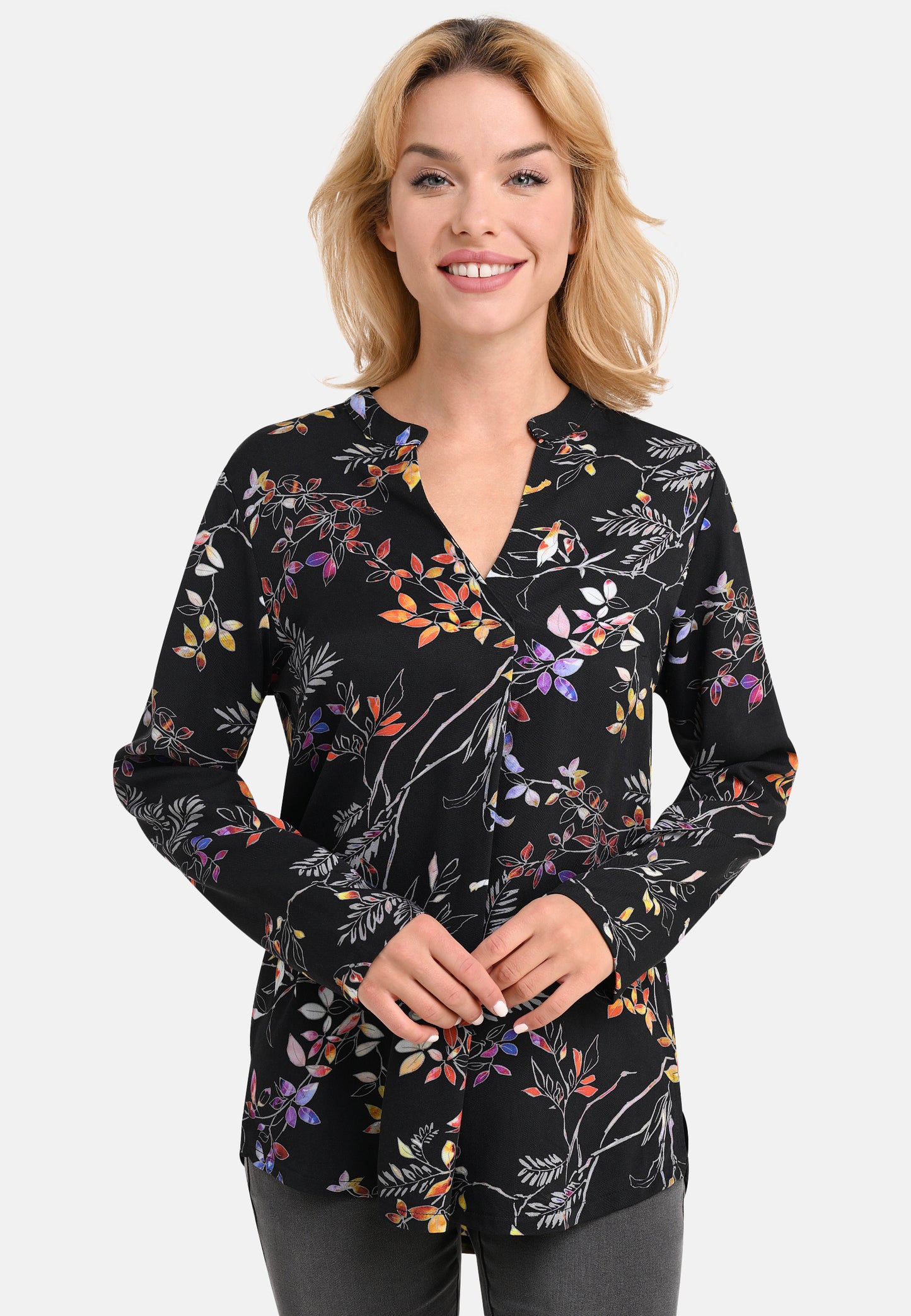 Fine Floral Print Blouse