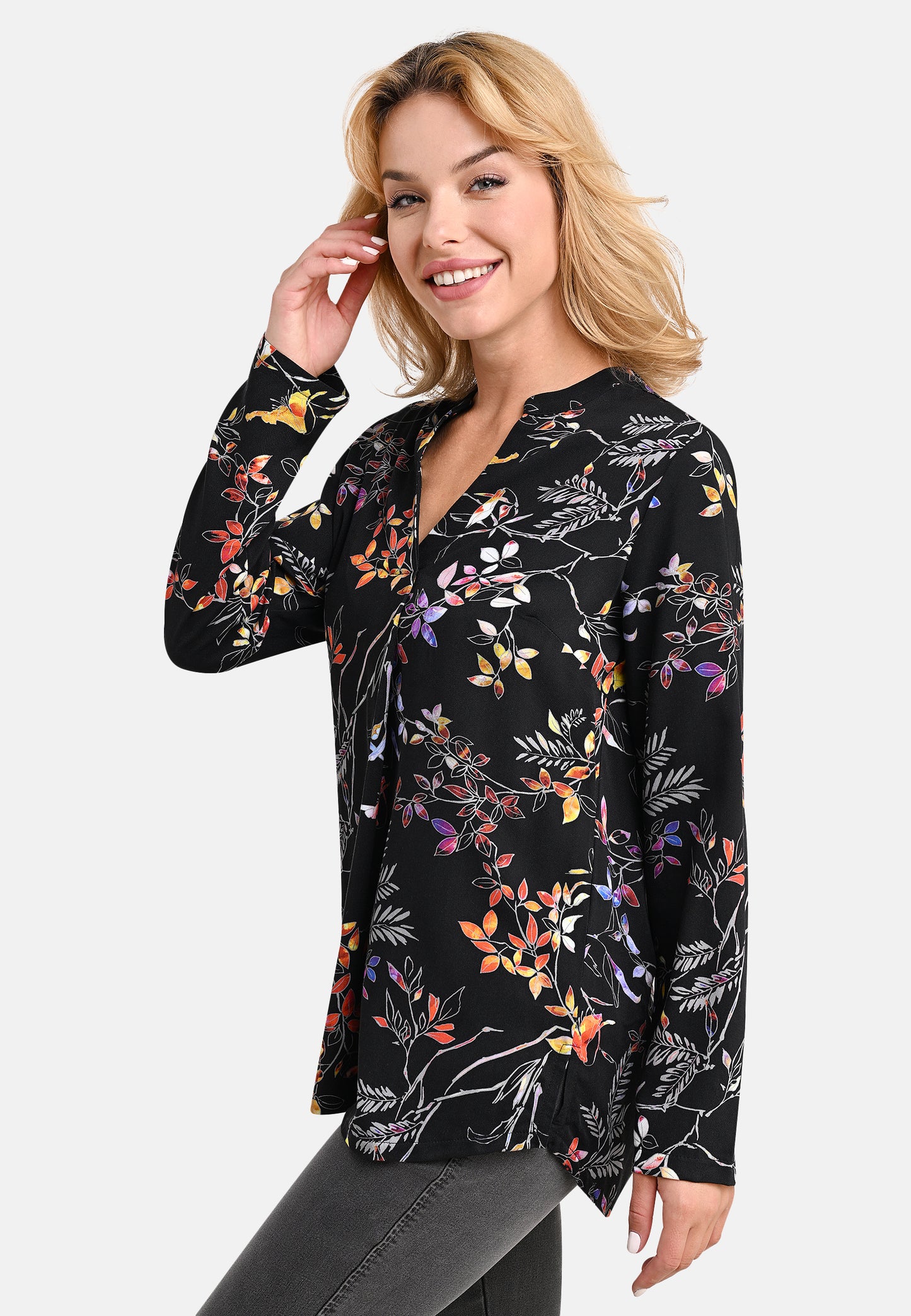 Fine Floral Print Blouse