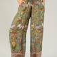 Leo Border Print Silk Trousers