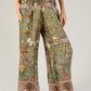 Leo Border Print Silk Trousers