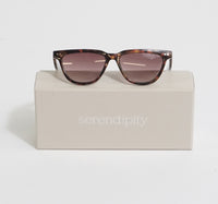 Classic Skinny Black & Brown Sunglasses