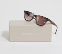 Classic Skinny Black & Brown Sunglasses