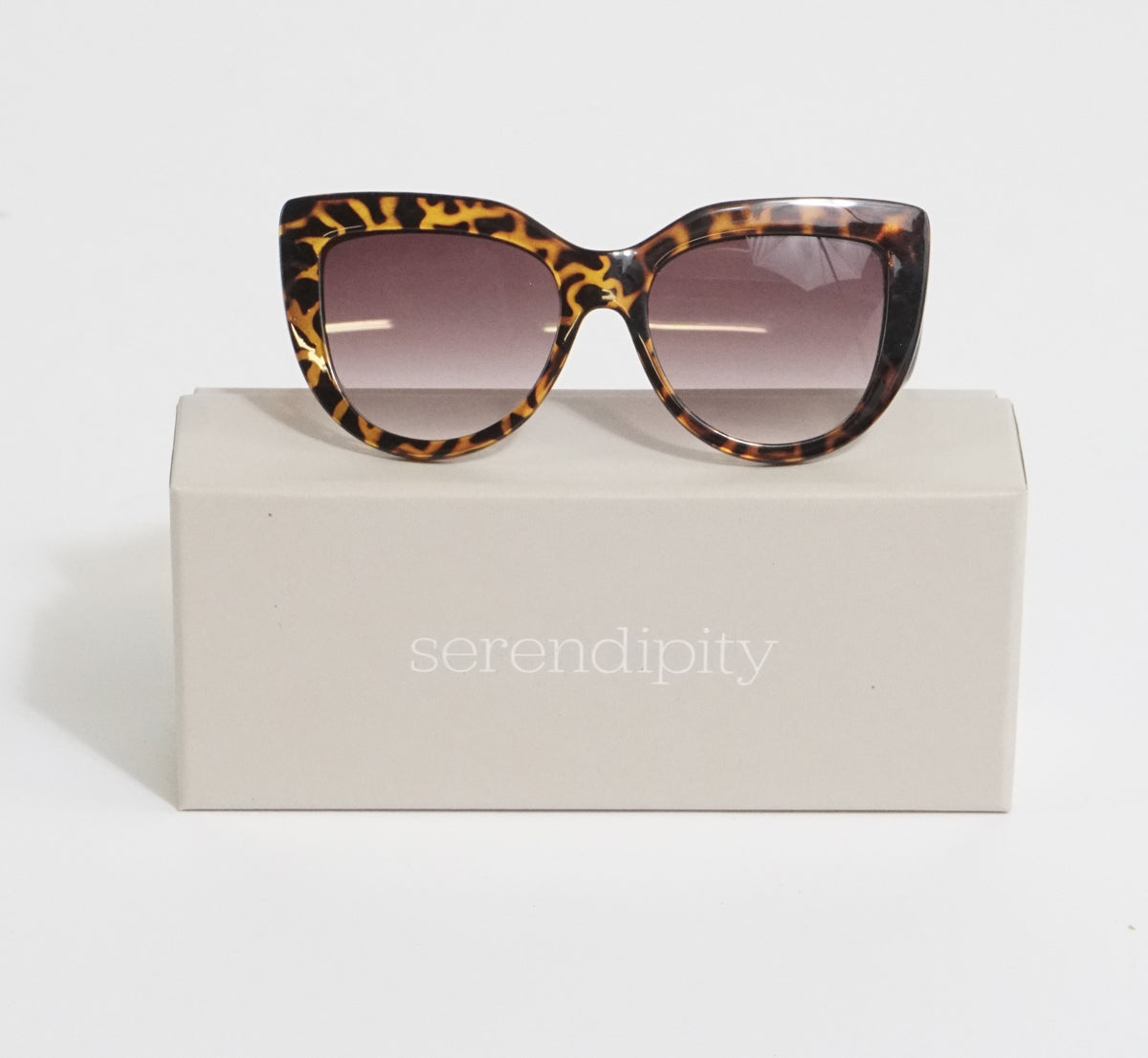 Classic Black & Brown Cat Eye Sunglasses