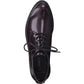 Bordeaux Patent Plain Laced Shoe