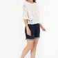 Indigo Classic Denim Loose Shorts