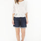 Indigo Classic Denim Loose Shorts