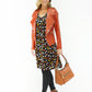 Rust Biker Style Jacket