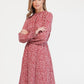 Pamela Scott Printed Gathered Waist Dress