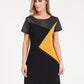 Zapara Asymmetrical Paneled Dress-1