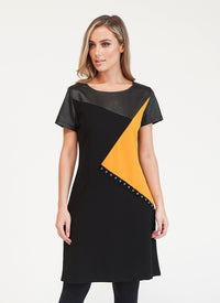 Zapara Asymmetrical Paneled Dress-1