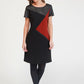 Zapara Asymmetrical Paneled Dress