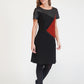 Zapara Asymmetrical Paneled Dress